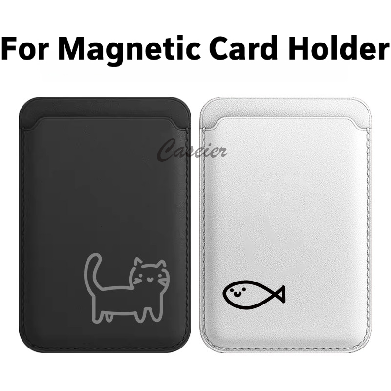 Phone Accessories For Android - ラインキャットフィッシュ柄マグネットレザーウォレット iPhone 17 Pro Max用 Samsung