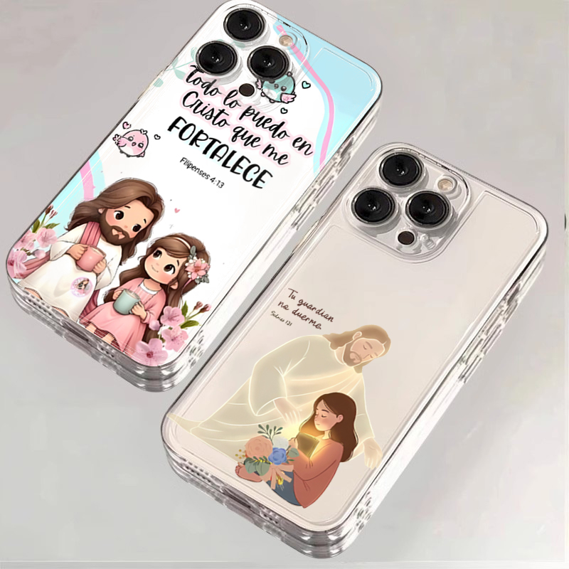 X Phone Accessories - 漫画のイエスと私 聖書の言葉プリント Xiaomi Redmi Note 14