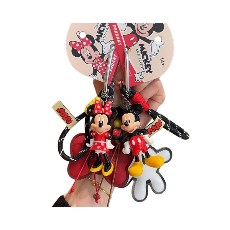 Phone Accessories Ideas - ポットデミエル正規品漫画キーホルダー、ミニー人形とドナルドダックのペンダント付き、かわいい携帯電話アクセサリー、ちょっとしたギフトに最適