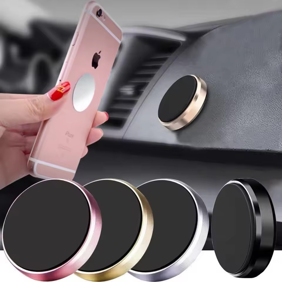Phone Accessories - マグネット式車載携帯電話ホルダー マグネットマウントブラケット 車のダッシュボードや壁に貼り付け可能 車内での携帯電話サポート iPhone、Samsung、Xiaomi対応