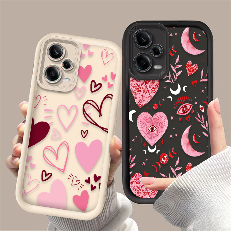 X Phone Accessories - ピンクのハート型スマホケース Xiaomi Redmi A5 A4 A3