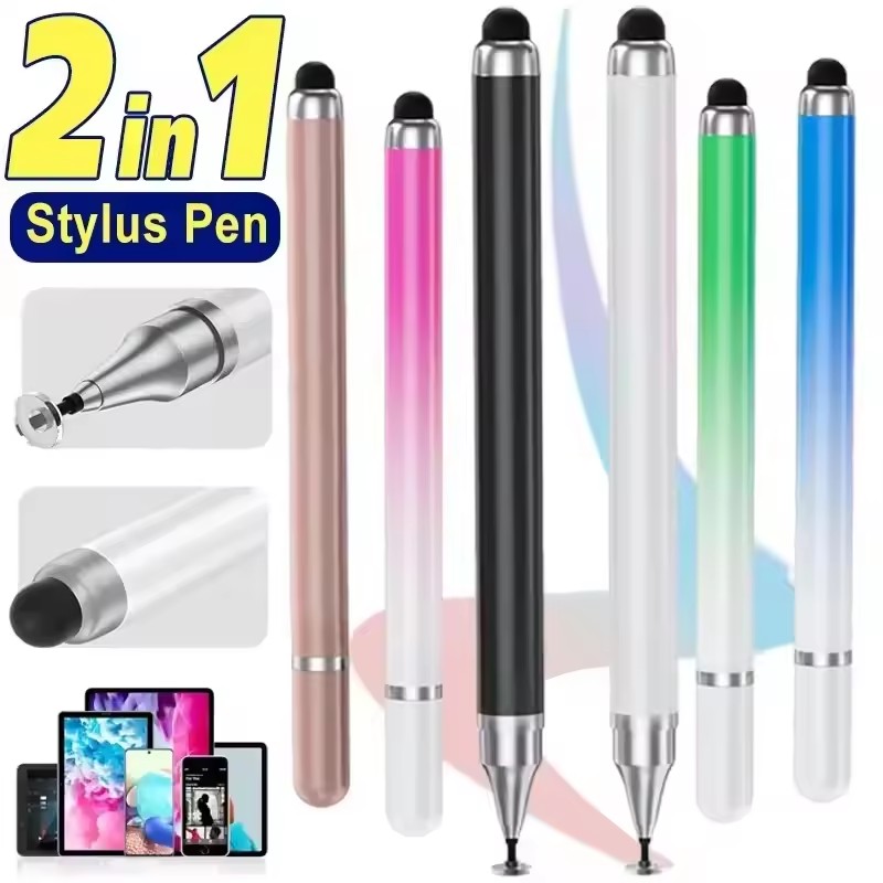 Phone Accessories For Android - タブレット、モバイル、Android、IOSフォン、iPad用2in1ユニバーサルスタイラスペン、描画タブレットペン、静電容量式タッチスクリーンペン