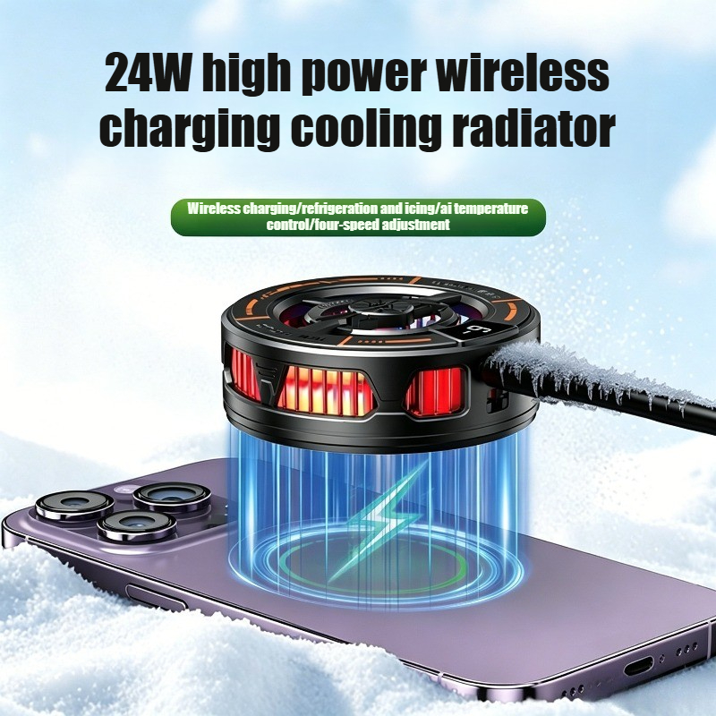 K28 磁気半導体電話クーラー ワイヤレス高速充電器冷却ラジ - Phone Accessories Android のレビューと価格