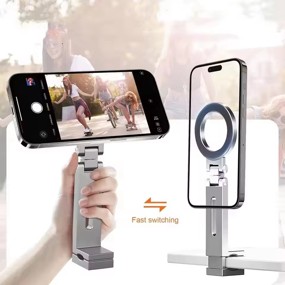 ユニバーサル旅行用磁気式スマホホルダー 折りたたみ式回転ハン - Phone Accessories For Travel のレビューと価格