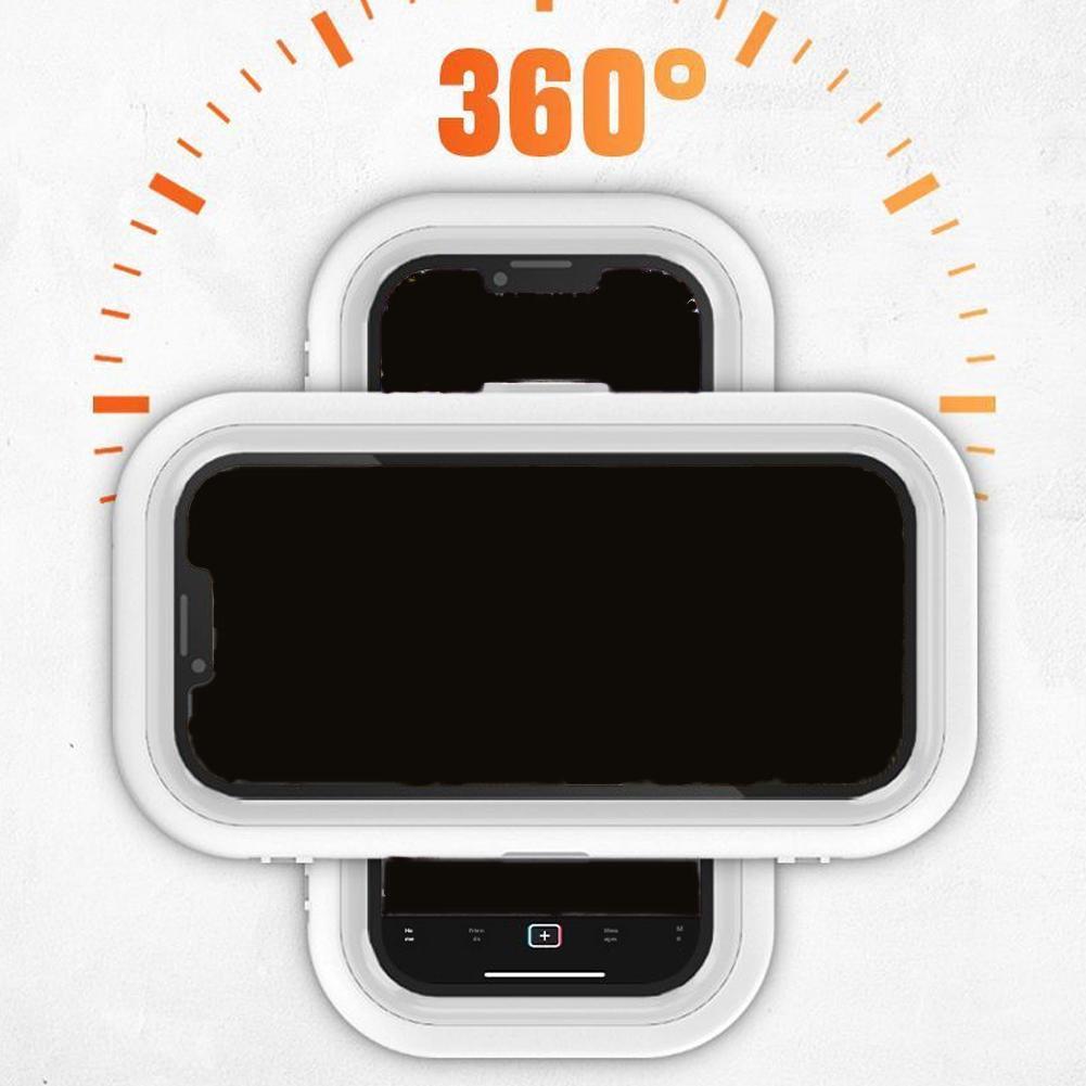 防水浴室電話マウント 360 度回転可能防曇クリアカバータッ - Phone Accessories のレビューと価格