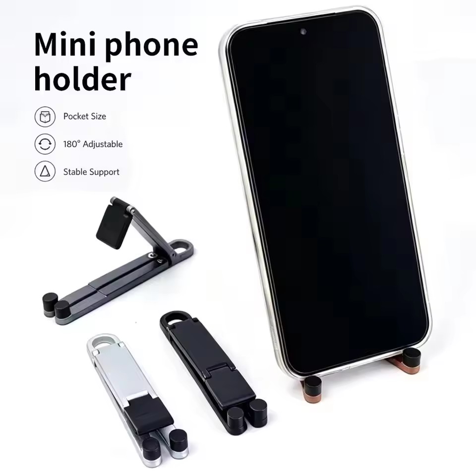 折りたたみ式キーチェーン型スマホスタンド 多角度調整可能 軽 - Phone Accessories のレビューと価格