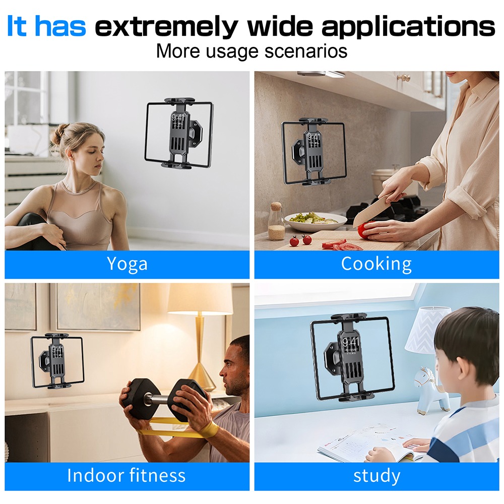 壁掛け式スマホホルダー タブレットスタンド 調整可能クランプ - Phone Accessories のレビューと価格