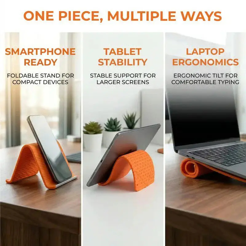 シリコーン折りたたみ式電話スタンドタブレットラップトップDI - Phone Accessories For Travel のレビューと価格
