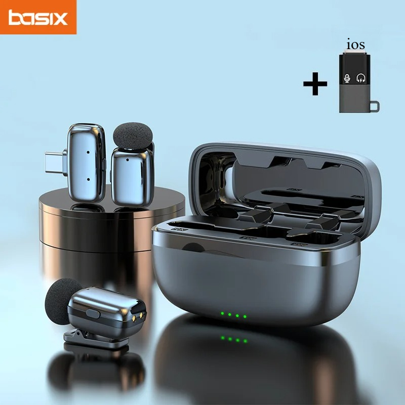 ワイヤレスラベリアマイクセット 充電ケース付き ミニラペルマ - Phone Accessories For Android のレビューと価格