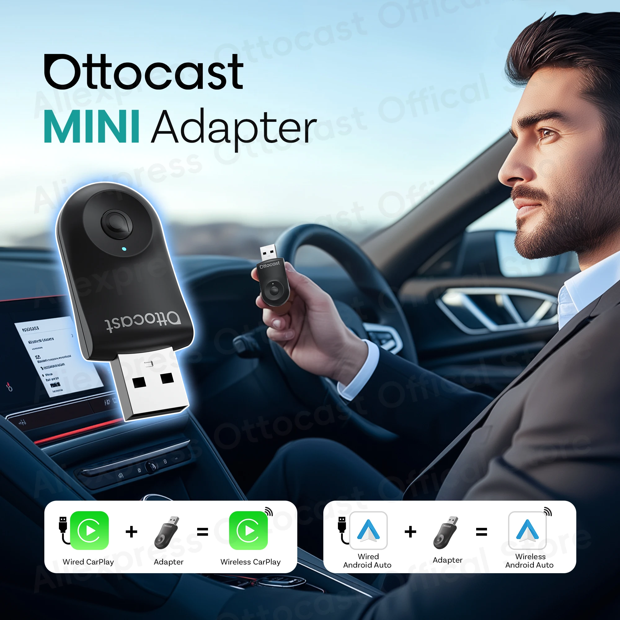 2026年新型OTTOCAST MINIワイヤレスAndro - Phone Accessories For Android のレビューと価格