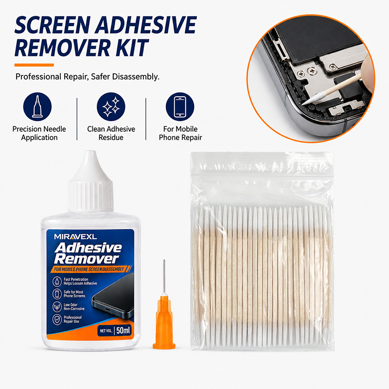 携帯電話フレーム背面サーマルフォーム接着剤除去剤 MIRAV - Phone Repair Kit のレビューと価格