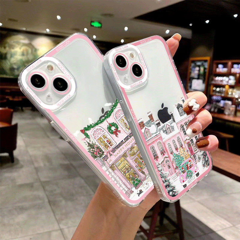 冬の新年 クリスマス 街並み 風景 スマホケース Xiaom - X Phone Accessories のレビューと価格
