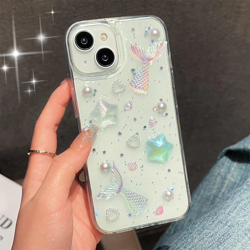 ファッション3Dレーザーフィッシュテールシェルスターエポキシ - Phone Accessories Wholesale In China のレビューと価格