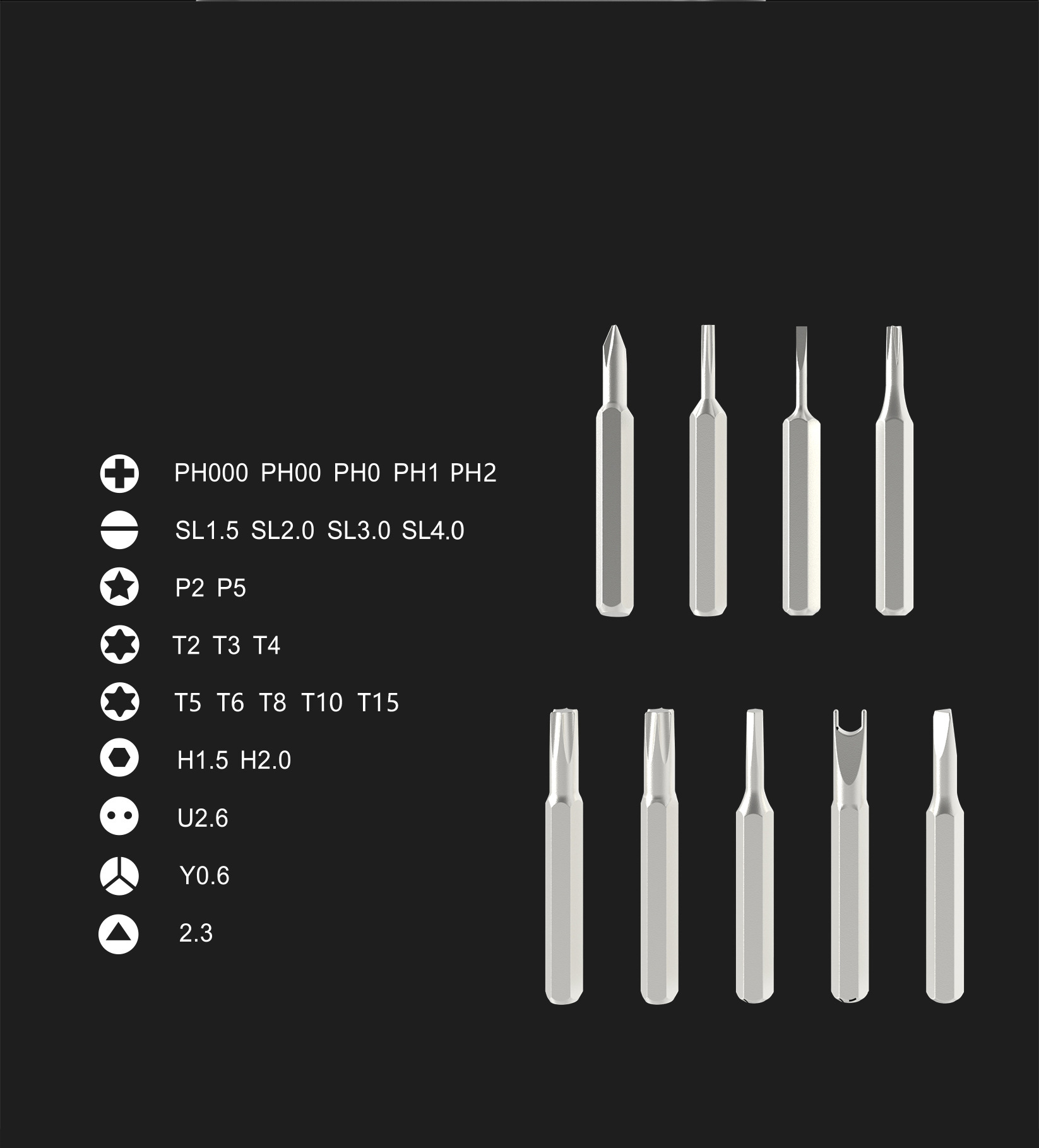 25 in 1 磁気精密ドライバーキット、24個のミニポケッ - Phone Repair Kit のレビューと価格