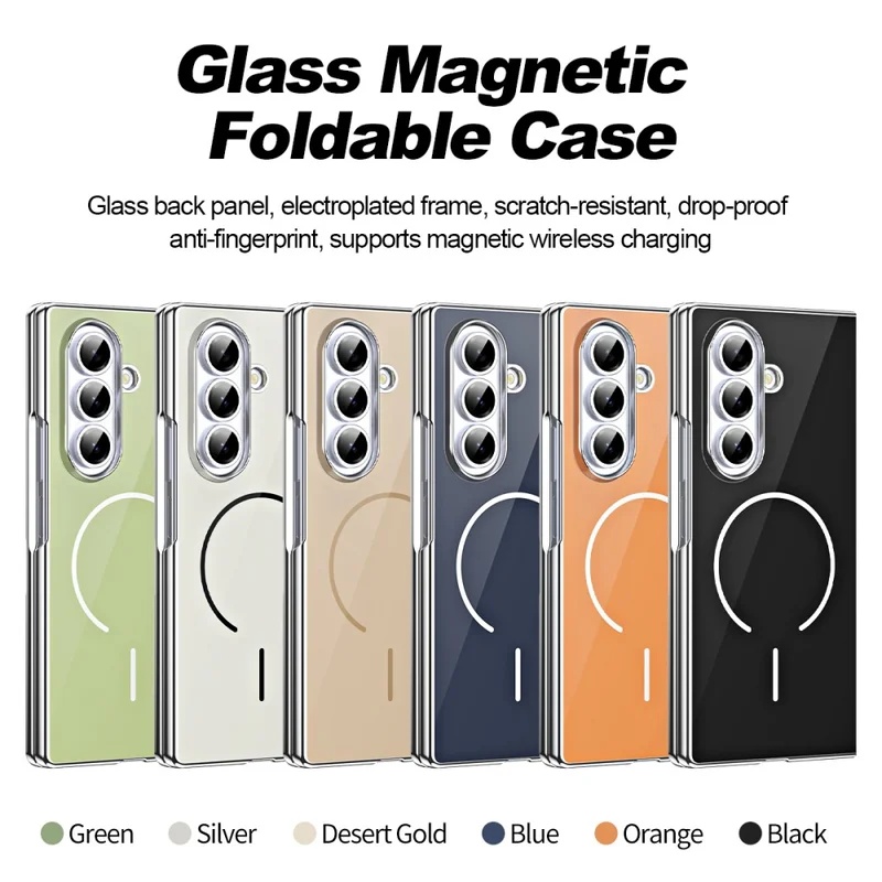 ガラス製マグネット式折りたたみスマホケース Samsung  - Phone Accessories Wholesale In China のレビューと価格