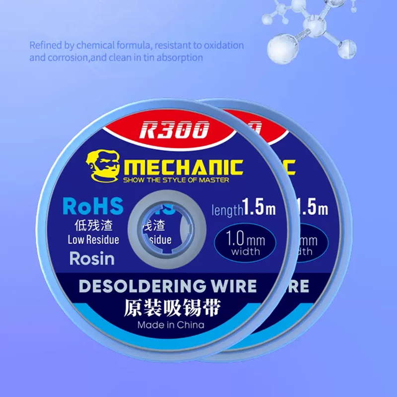 メカニック R300 はんだ除去メッシュ編組はんだ芯ワイヤー - Phone Repair Kit のレビューと価格