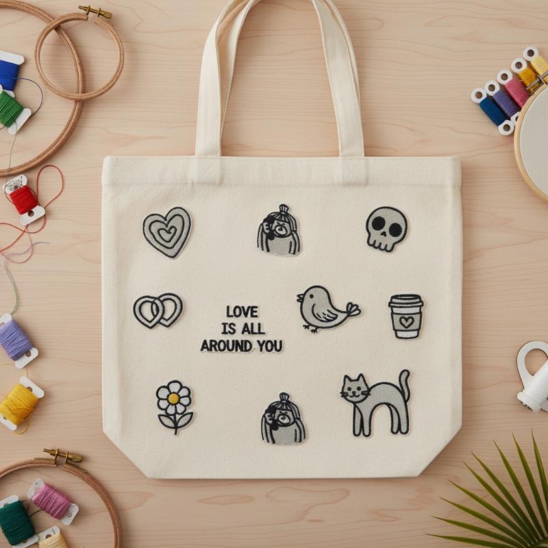 1 セットハート猫の頭蓋骨鳥刺繍パッチ衣類帽子バッグ靴修理材 - Phone Accessories のレビューと価格