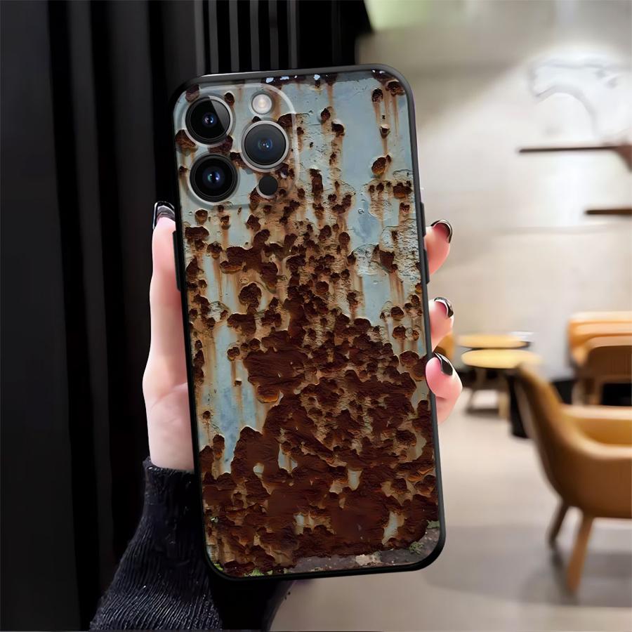 レトロな錆びデザインのiPhoneケース（iPhone 13 - X Phone Accessories のレビューと価格