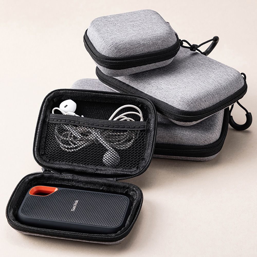 1個入りイヤホン/携帯電話/充電ケーブル用EVA収納バッグ、 - Phone Accessories のレビューと価格