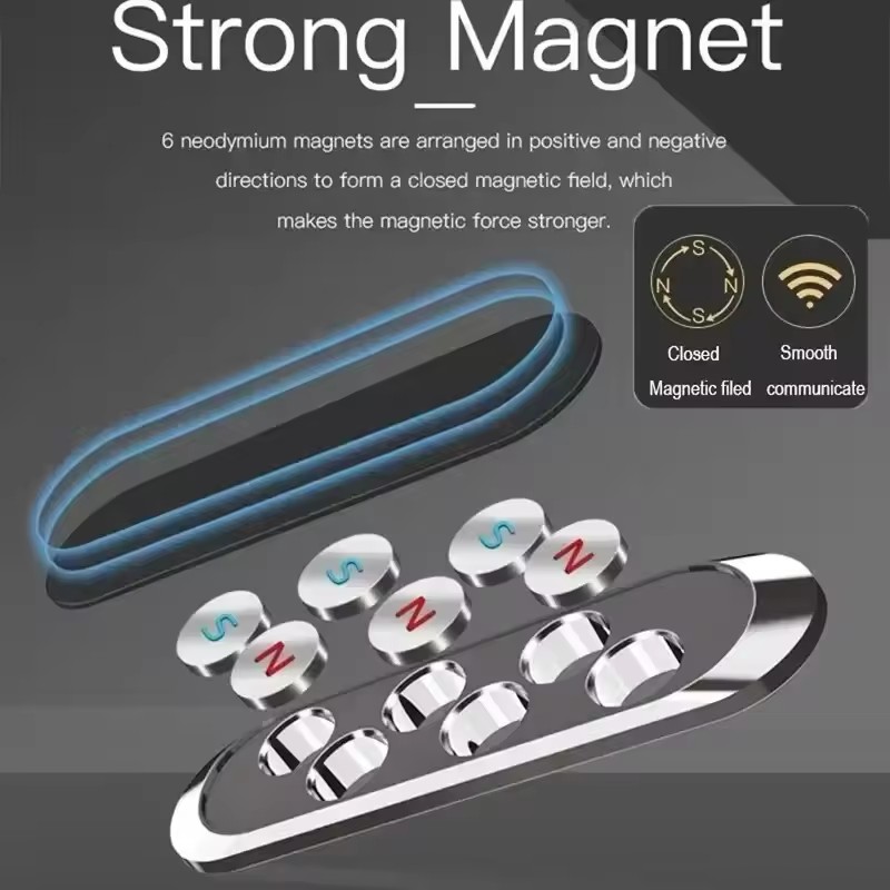 金属製磁気式スマホホルダー 磁気式車載スマホホルダー スタン - Phone Accessories のレビューと価格