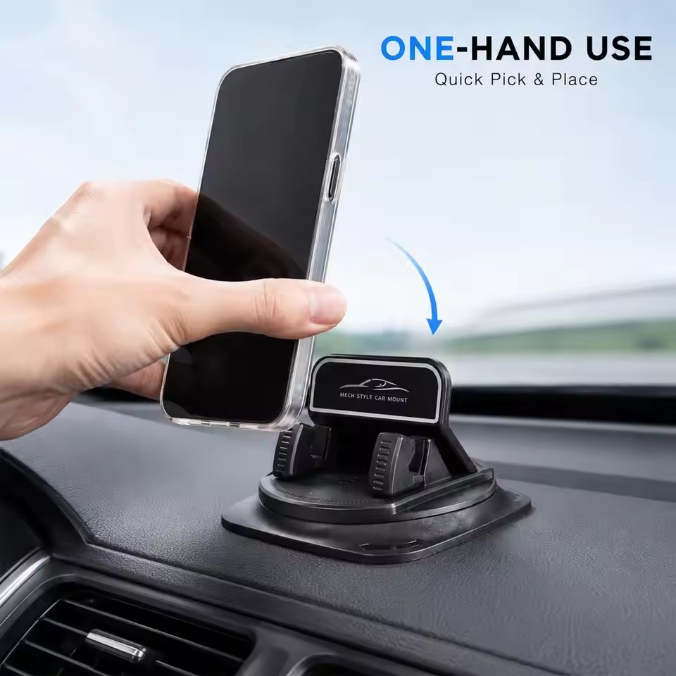 360 °   度角調整可能な車載携帯電話ホルダー、滑り止め - Quirky Phone Accessories のレビューと価格