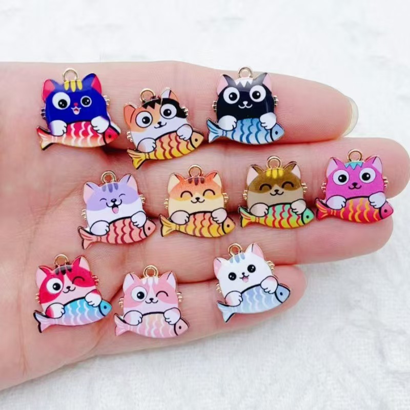 10個入り クロスボーダー風 カートゥーン キュート 合金製 - Phone Accessories のレビューと価格