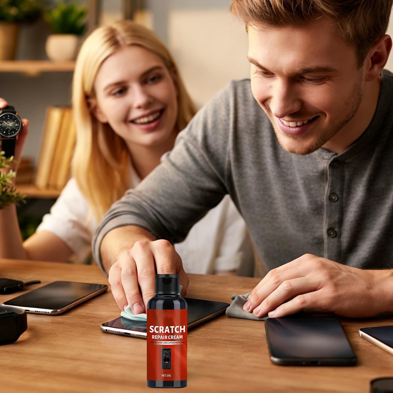 ガラス傷消し＆研磨クリーム クイックリペアキット 携帯電話画 - Phone Repair Kit のレビューと価格