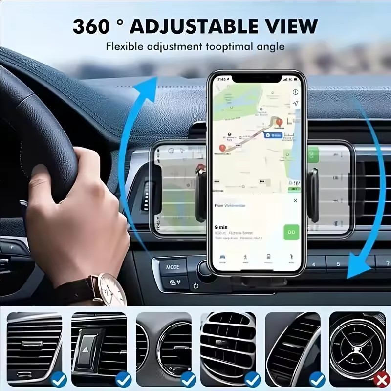 ユニバーサルカーフックベースフォンホルダー 重力式モバイルス - Phone Accessories のレビューと価格