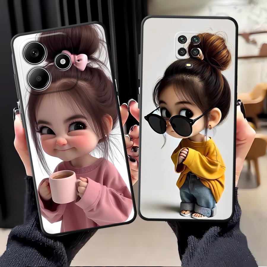 漫画の女の子柄のXiaomi Redmi Note 14 1 - X Phone Accessories のレビューと価格