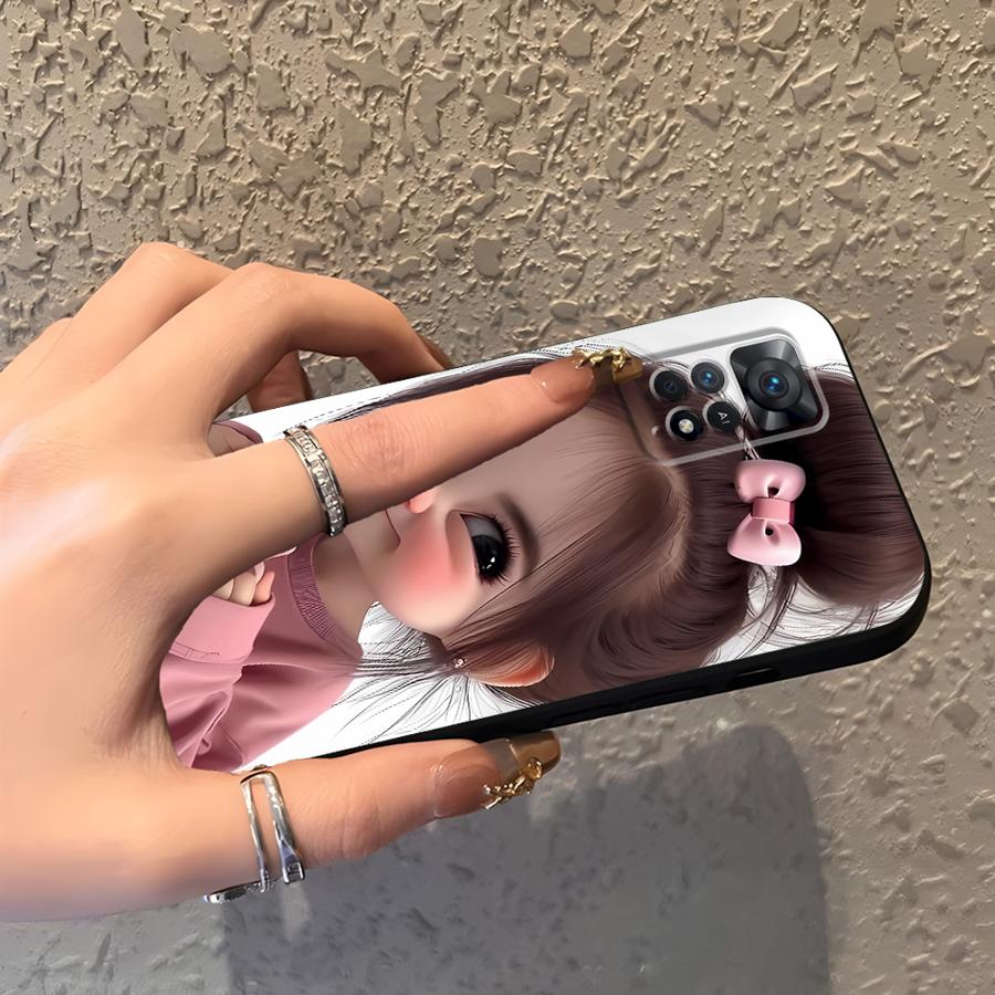 漫画の女の子柄のXiaomi Redmi Note 14 1 - X Phone Accessories のレビューと価格