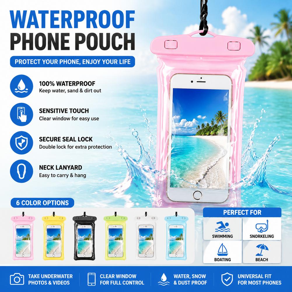 クリア防水携帯電話ケース ドライバッグポーチ iPhoneス - Phone Accessories For Travel のレビューと価格