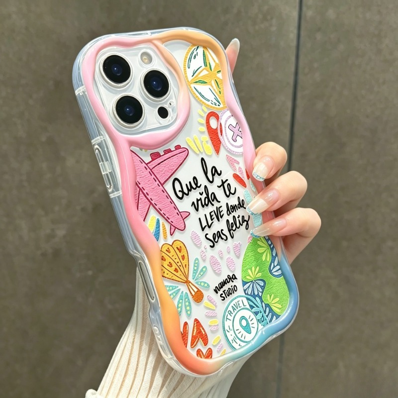 グラフィティトラベル飛行機柄iPhoneケース iPhone - Phone Accessories For Travel のレビューと価格