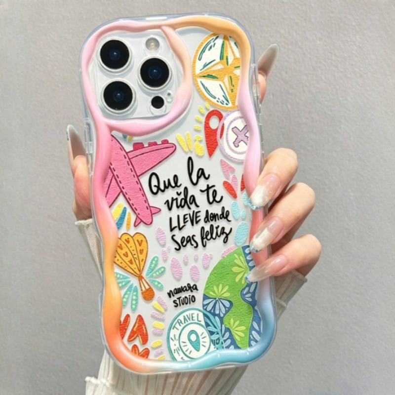 グラフィティトラベル飛行機柄iPhoneケース iPhone - Phone Accessories For Travel のレビューと価格