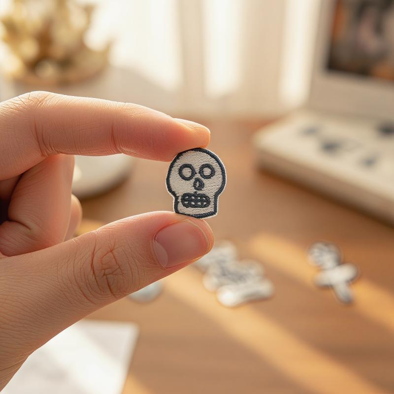1 セットハート猫の頭蓋骨鳥刺繍パッチ衣類帽子バッグ靴修理材 - Phone Accessories のレビューと価格