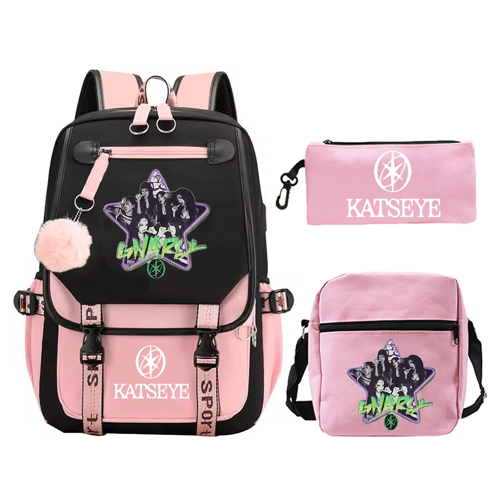 3 個セット Kpop KATSEYE バックパック男の子女 - Phone Accessories Wholesale In China のレビューと価格