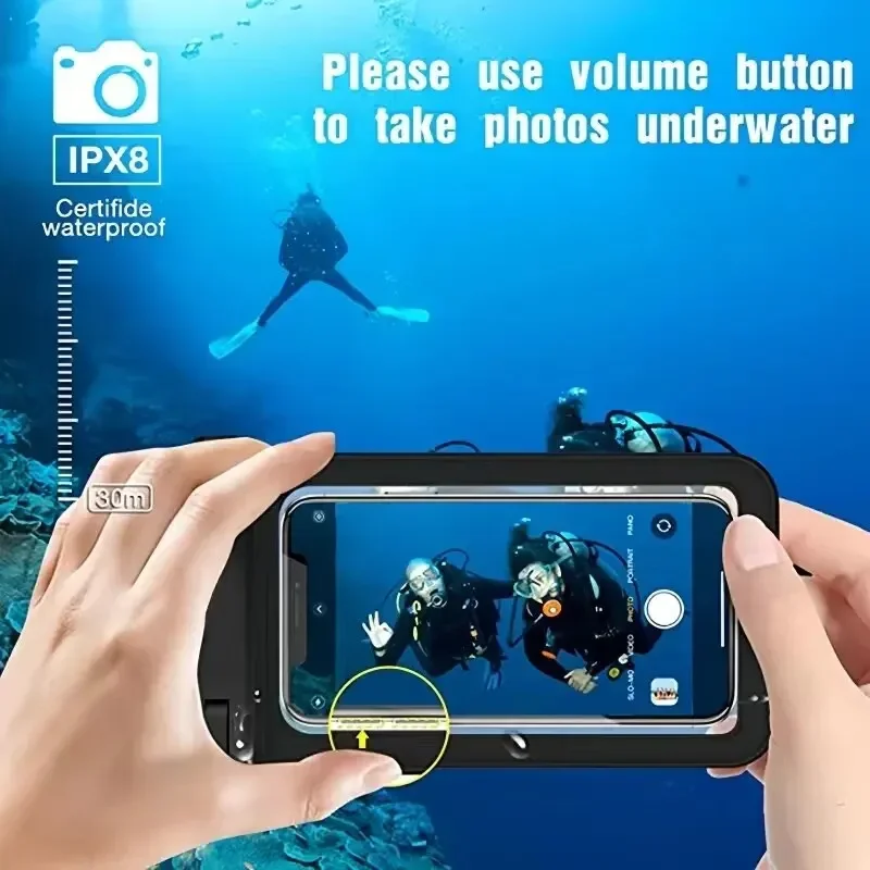 フローティングエアバッグ防水電話ケース、IPX8タッチスクリ - Phone Accessories For Android のレビューと価格