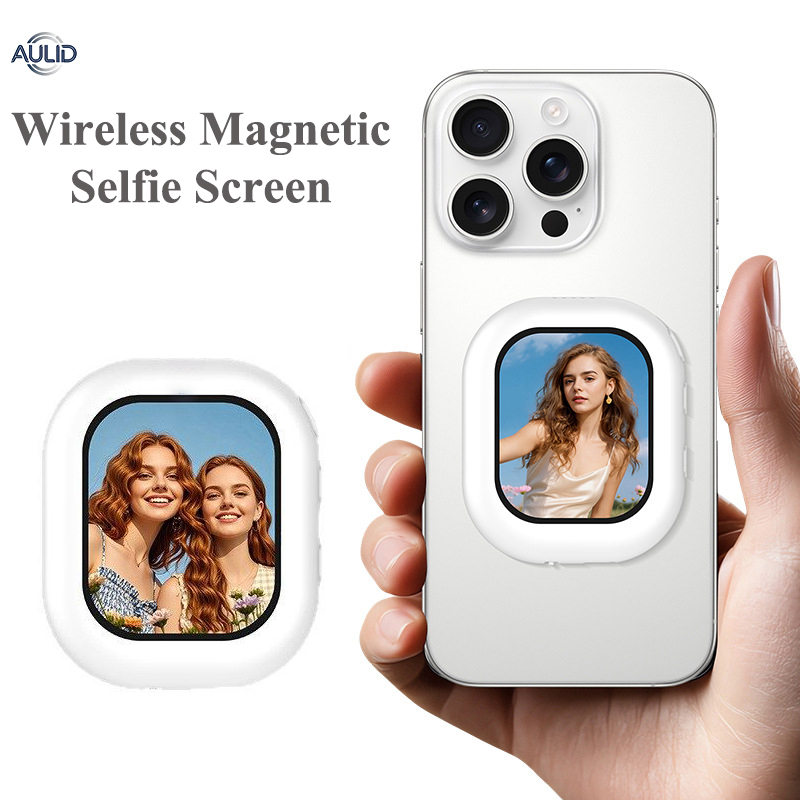 ワイヤレスミニ磁気セルフィースクリーンモニター iPhone - Phone Accessories For Android のレビューと価格