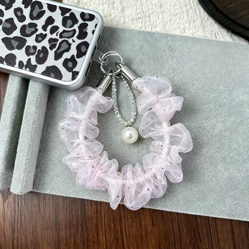 新しいファインフラッシュ大腸リストストラップパールクリスタル - Phone Accessories Wholesale In China のレビューと価格